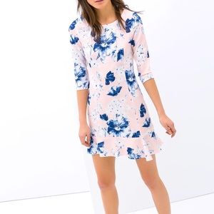 Zara floral midi dress